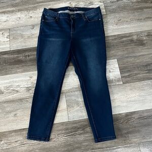Tahari Deep Blue Skinny Jeans
